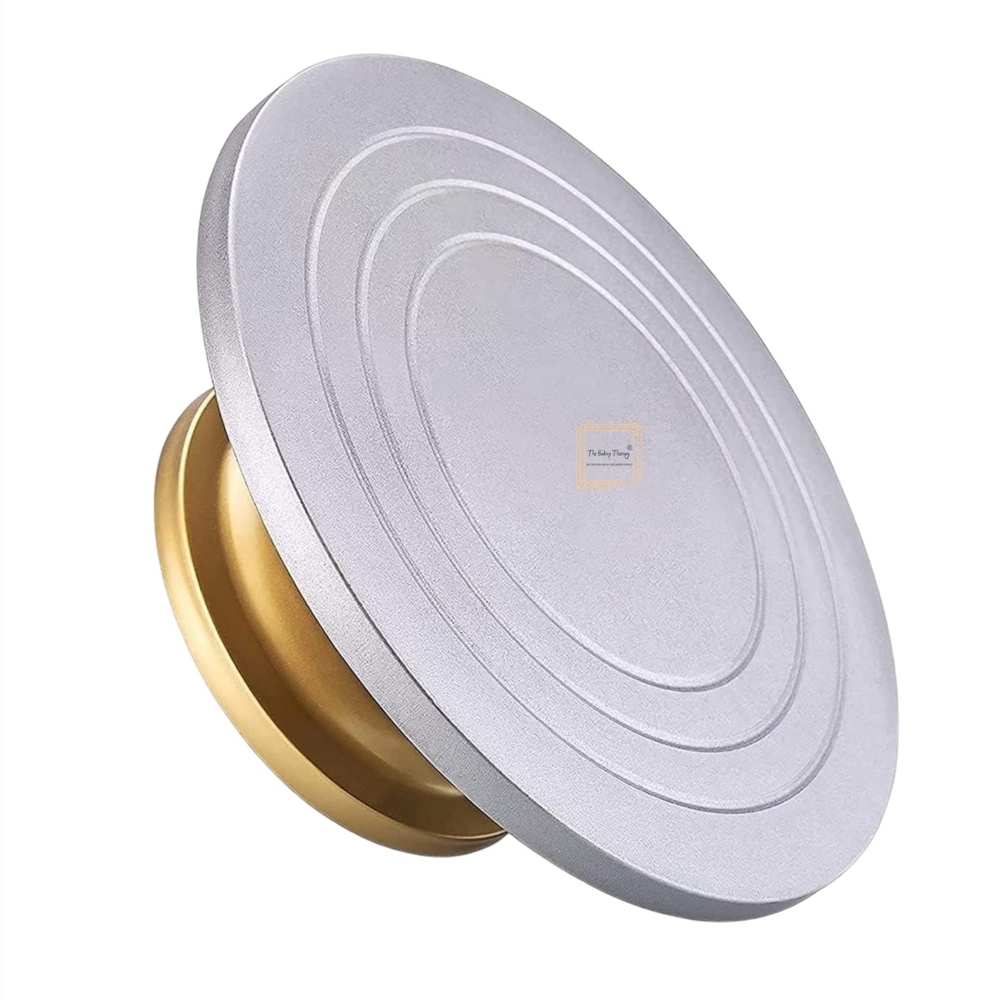 Heavy Quality Rotating Golden Silver fiber Cake Turntable 30cm