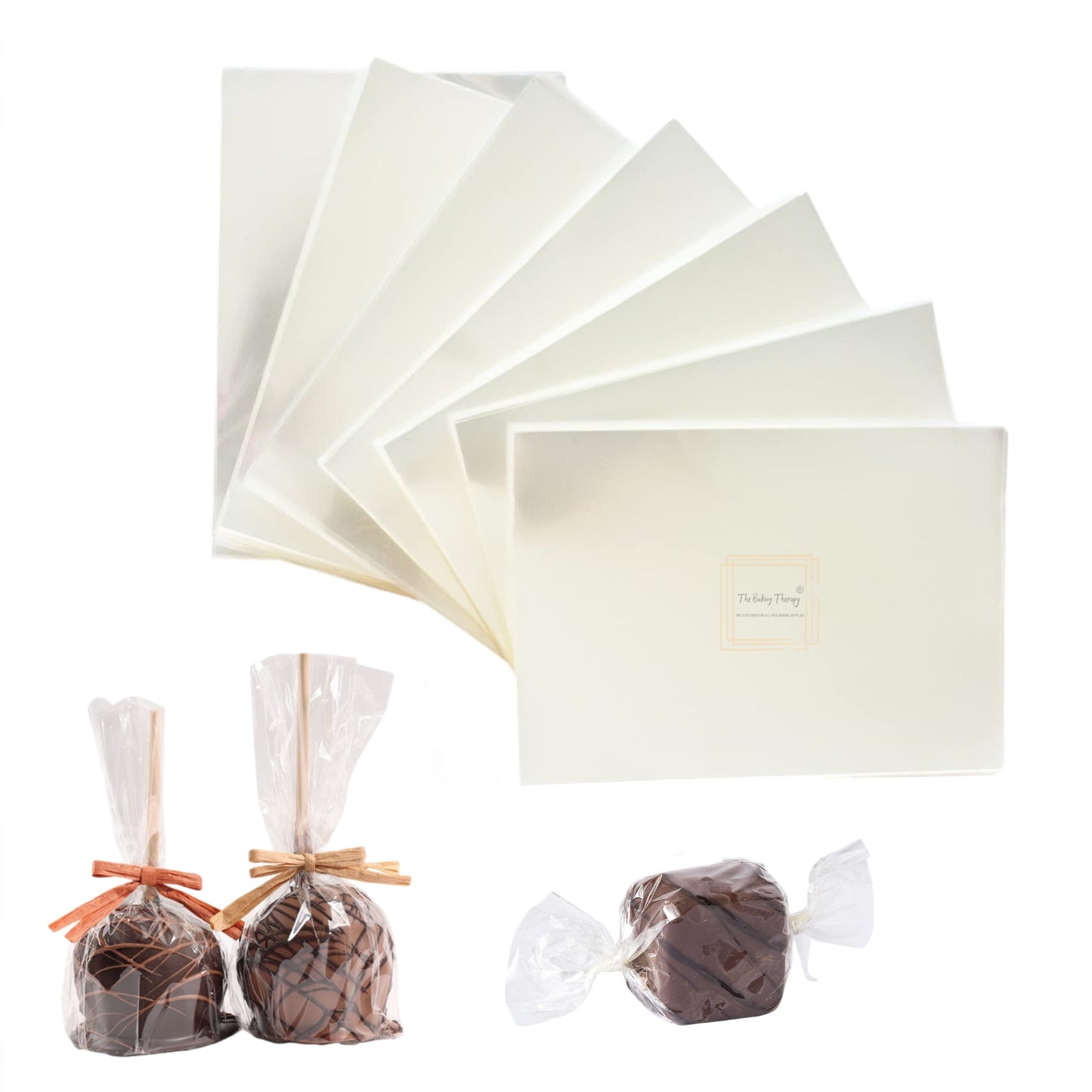 Candy And Chocolate Clear Transparent Wrapper 5x4.5 Inch