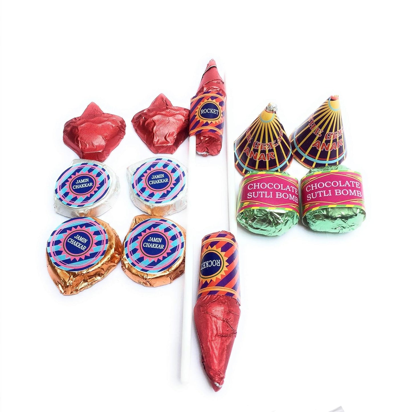 Diwali Cracker Bomb Chocolate Stickers