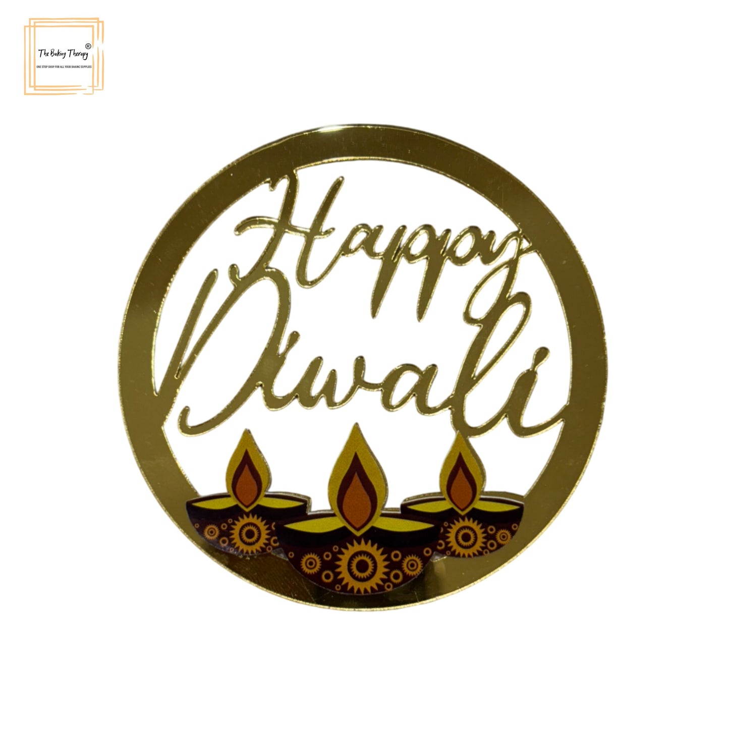 Happy Diwali Acrylic Round Coin