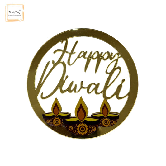 Happy Diwali Acrylic Round Coin