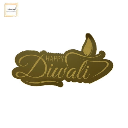 Happy Diwali Acrylic Diwali Gift Decoration Tag ( Pack Of 10 Pcs ) #4