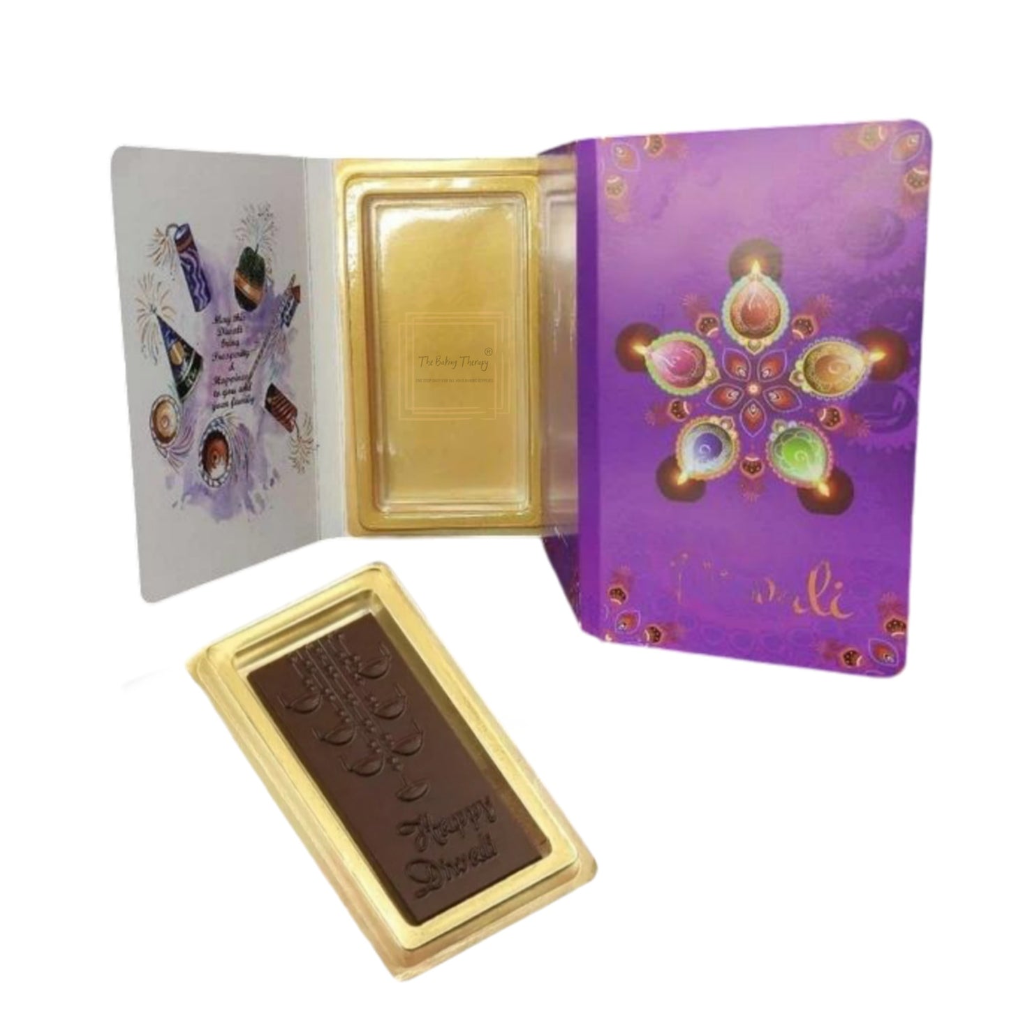 Happy Diwali Book Shape Chocolate Box Greetings With Chocolate #3