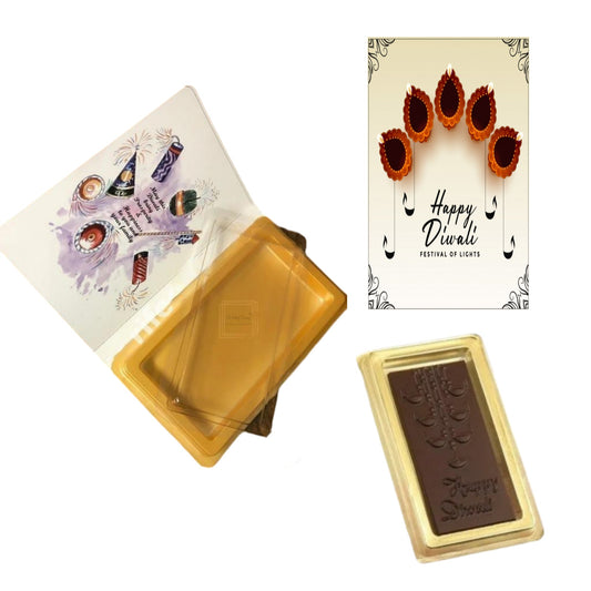 Happy Diwali Book Shape Chocolate Box Greetings With Chocolate #1