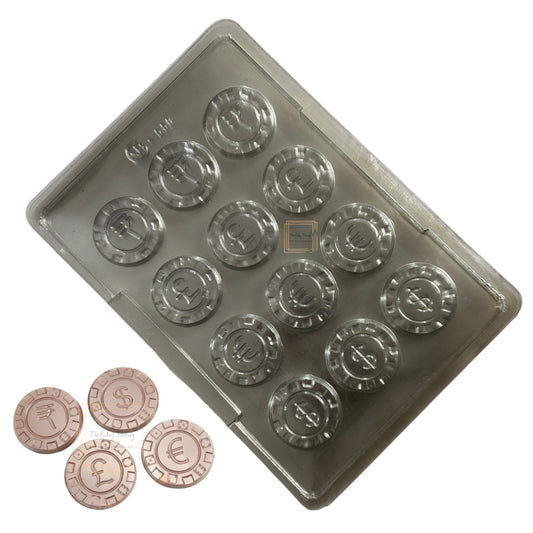 Poker Chips PVC Chocolate Mold