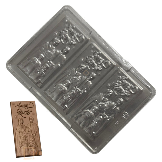 Happy Diwali Family Chocolate Bar PVC Mold