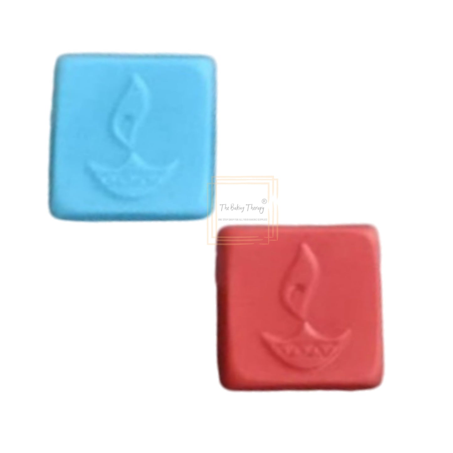 Happy Diwali Square Diya PVC Chocolate Mold