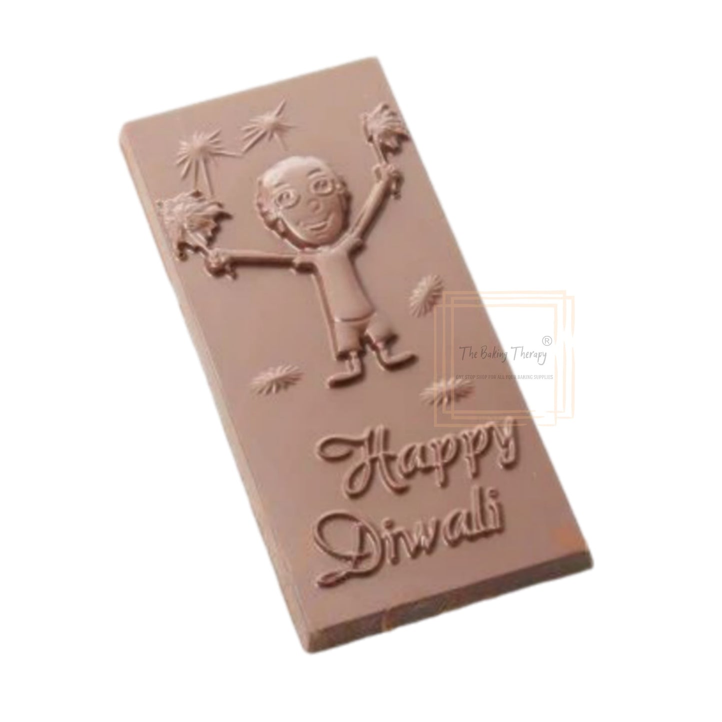 Happy Diwali Kids Chocolate Bar PVC Mold