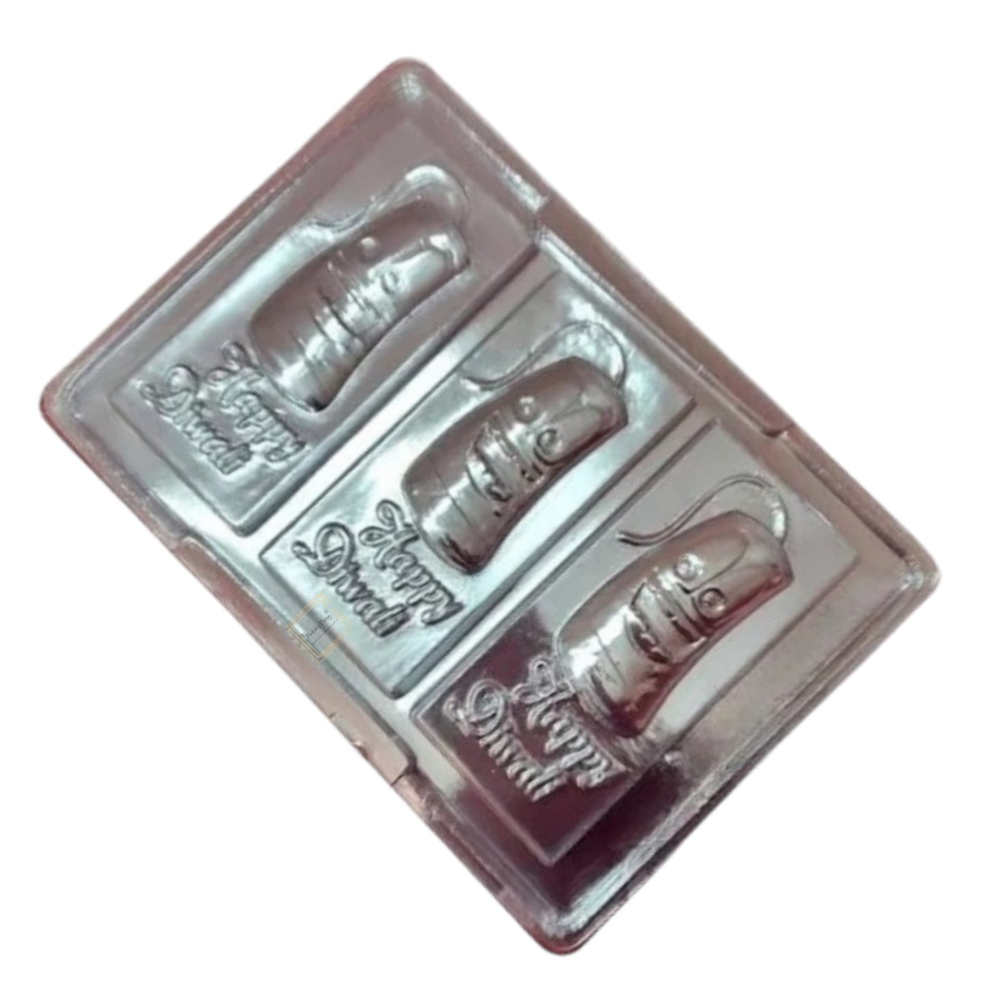 Happy Diwali Cracker Chocolate Bar PVC Mold