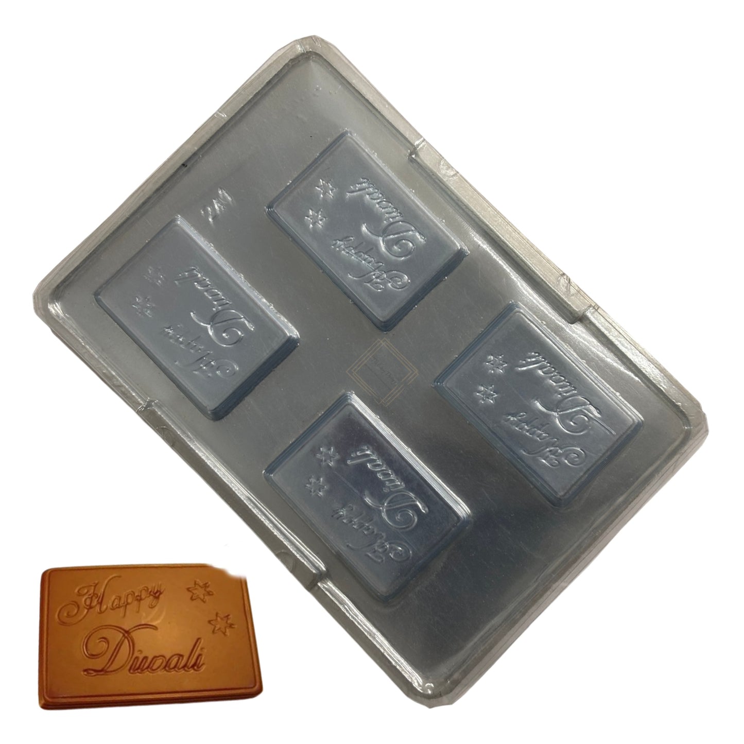 Happy Diwali Biscuit Bar Chocolate PVC Mold