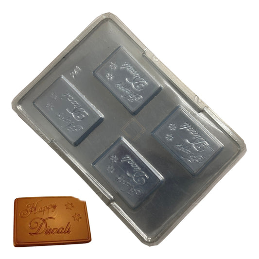 Happy Diwali Biscuit Bar Chocolate PVC Mold