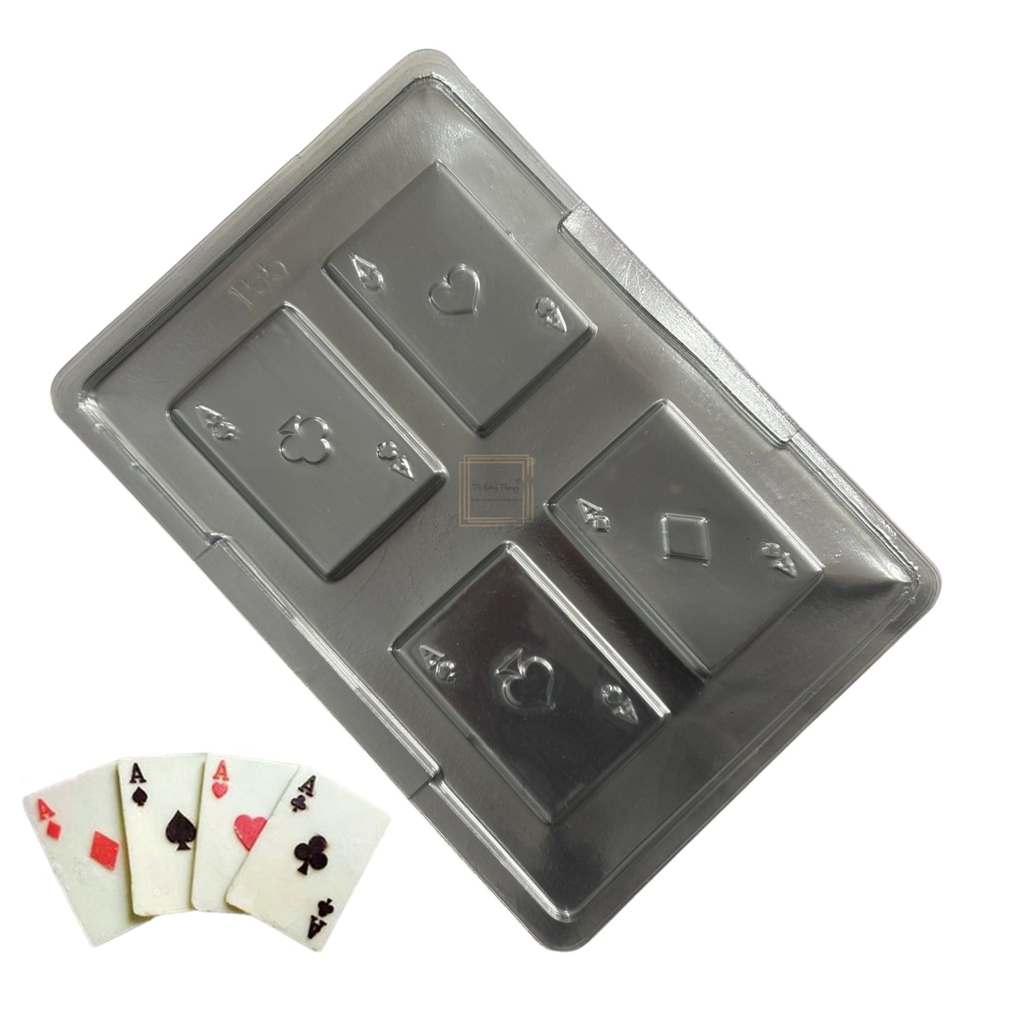 Diwali Poker Play Card Shape Chocolate PVC Mold