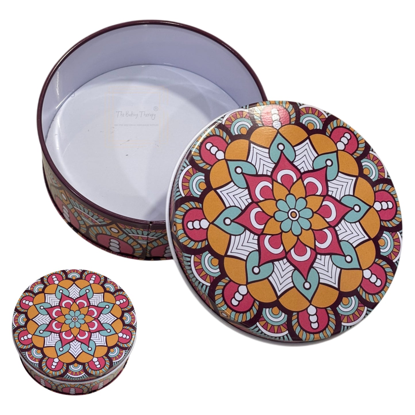 Imported Printed Dream Cake Tin Torte Cake Cookie Cake Tin #7