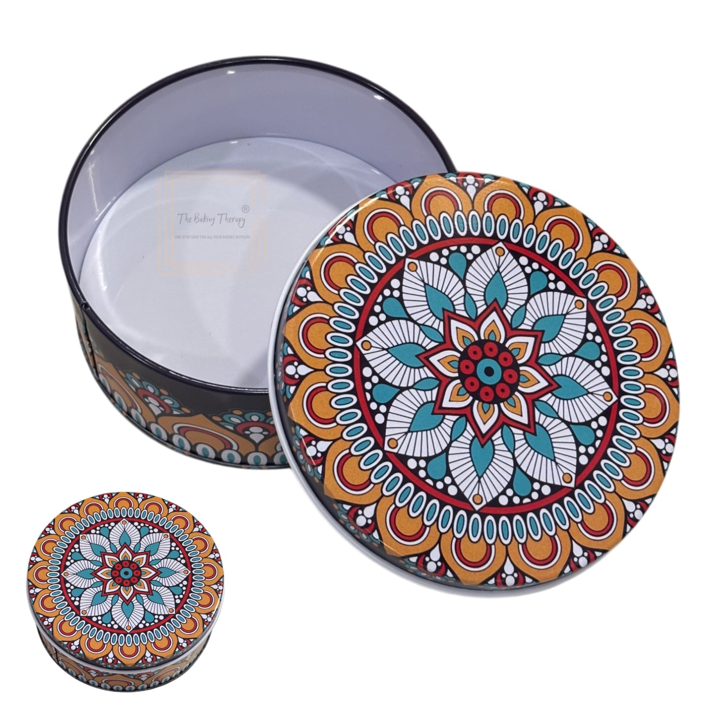 Imported Printed Dream Cake Tin Torte Cake Cookie Cake Tin #8