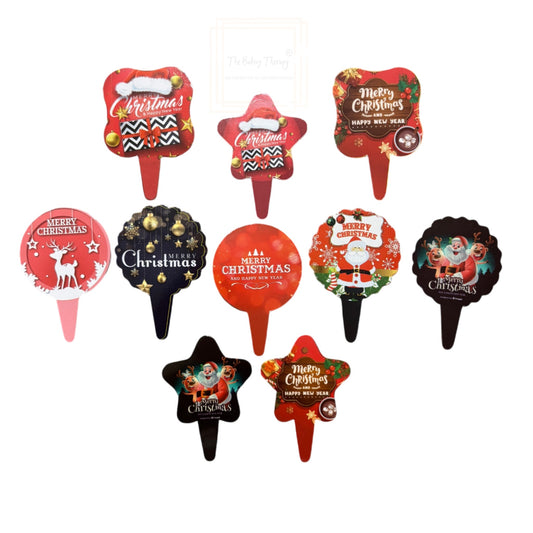 Merry Christmas Cake Paper Tag (Pack Of 100Pcs)