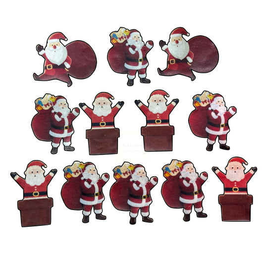 Edible Precut Christmas Santa Claus Topper