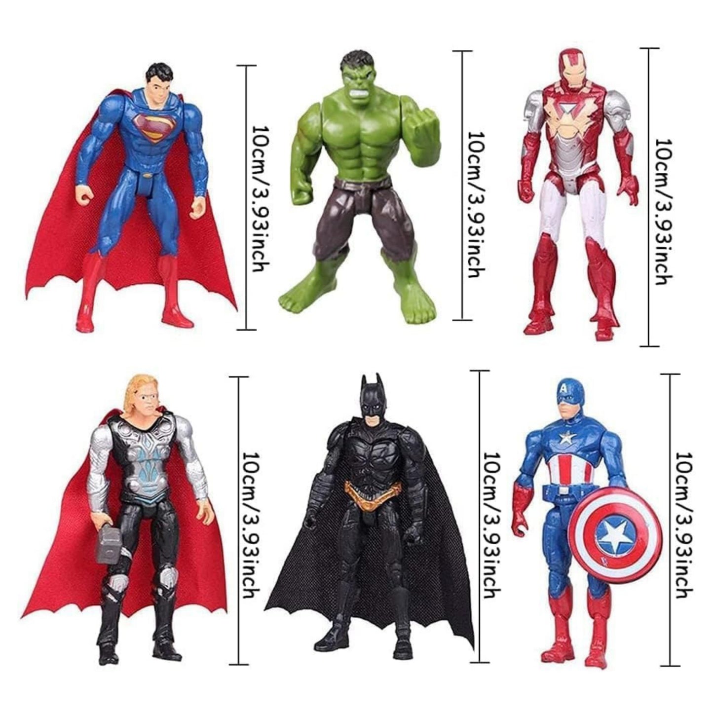 Avenger Superhero Cake Toy Topper (Set of 6Pcs)