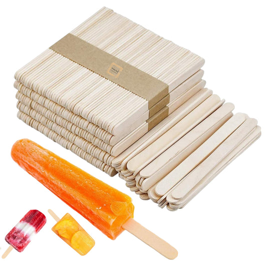 Wooden Ice Cream Sticks Popsicle Sticks 50Pcs
