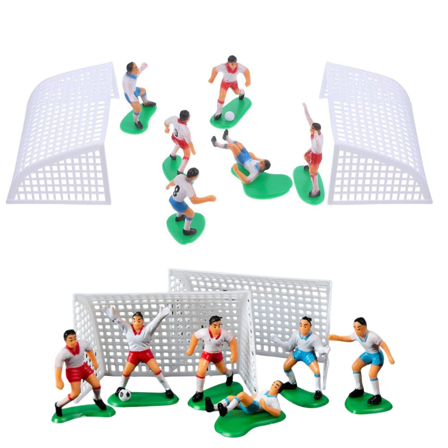 Football Cake Toy Topper Set { Set Of 6 Piece }