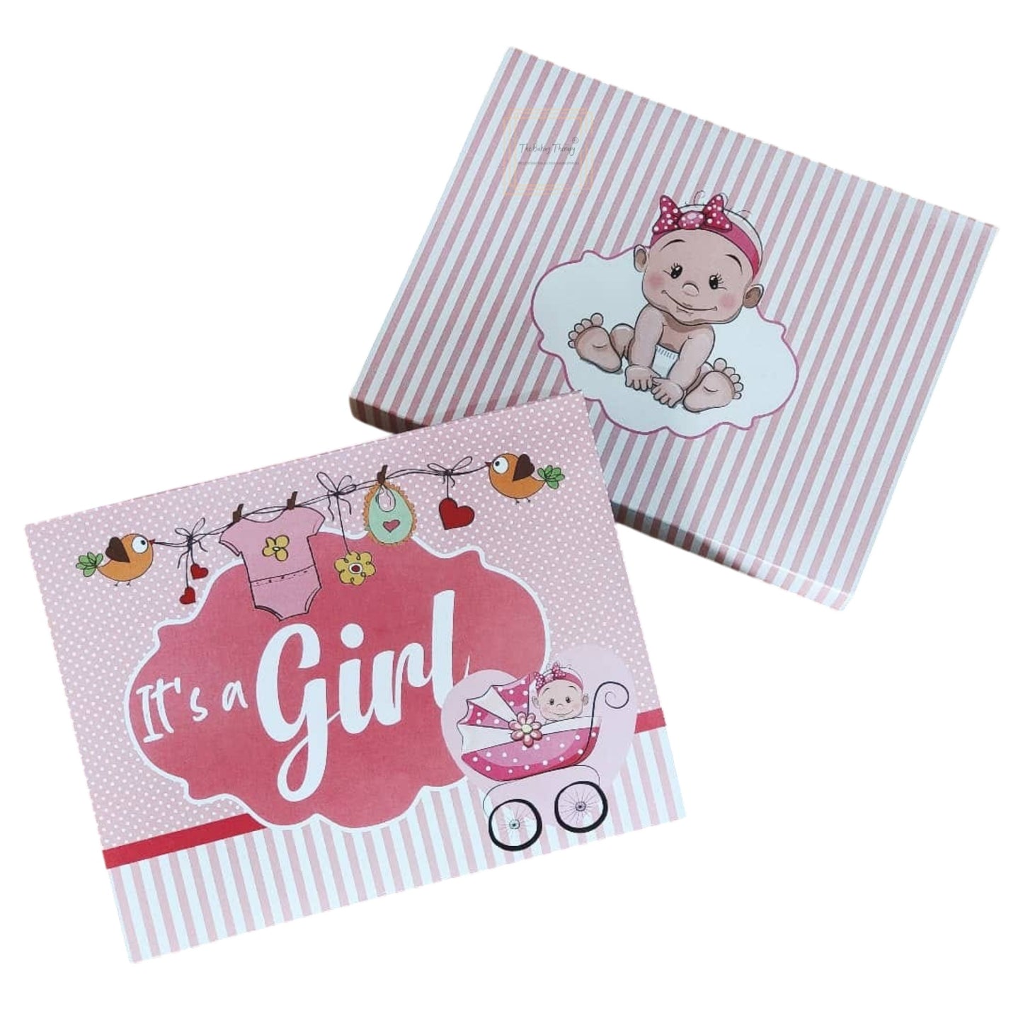 12 Cavity Baby Shower It's Girl Chocolate Packing Box (Without Cavity)