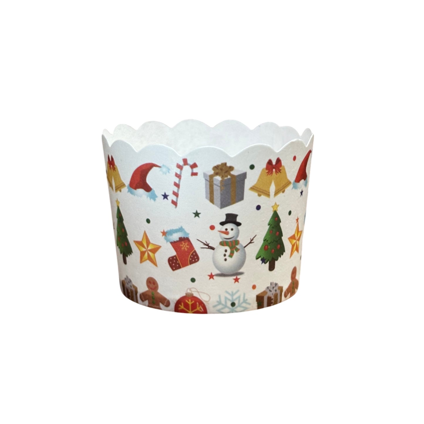 Christmas Festival Special Paper Bake And Serve Cupcake & Muffin Liners Baking Mold (Pack Of 50 Pcs)