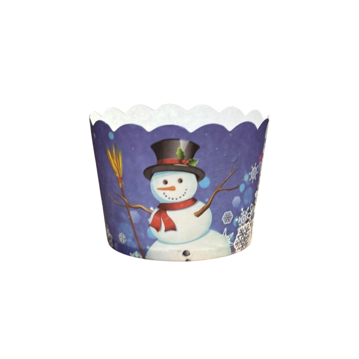 Christmas Festival Special Paper Bake And Serve Cupcake & Muffin Liners Baking Mold (Pack Of 50 Pcs)