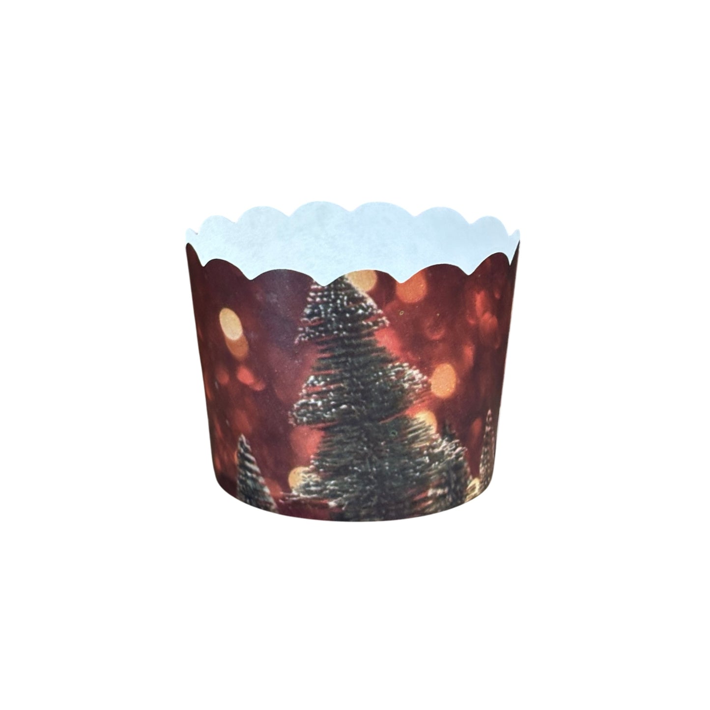 Christmas Festival Special Paper Bake And Serve Cupcake & Muffin Liners Baking Mold (Pack Of 50 Pcs)