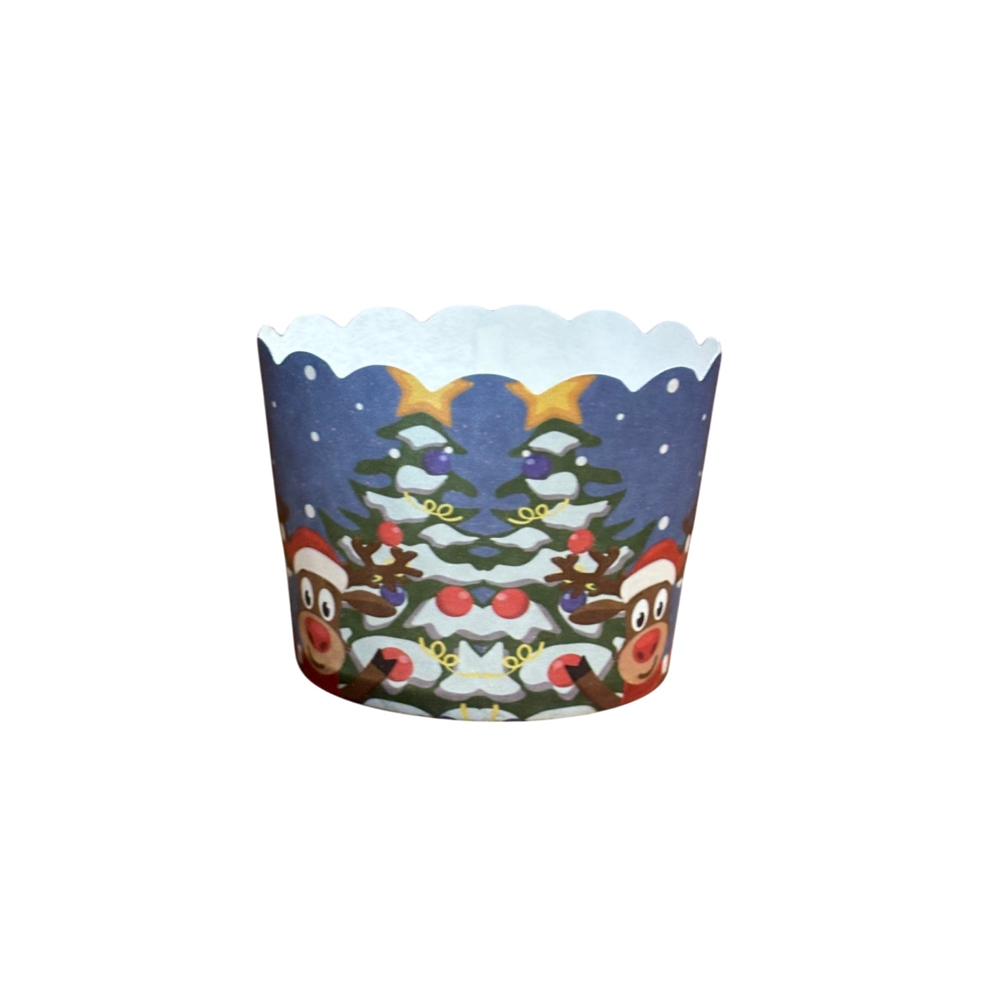 Christmas Festival Special Paper Bake And Serve Cupcake & Muffin Liners Baking Mold (Pack Of 50 Pcs)
