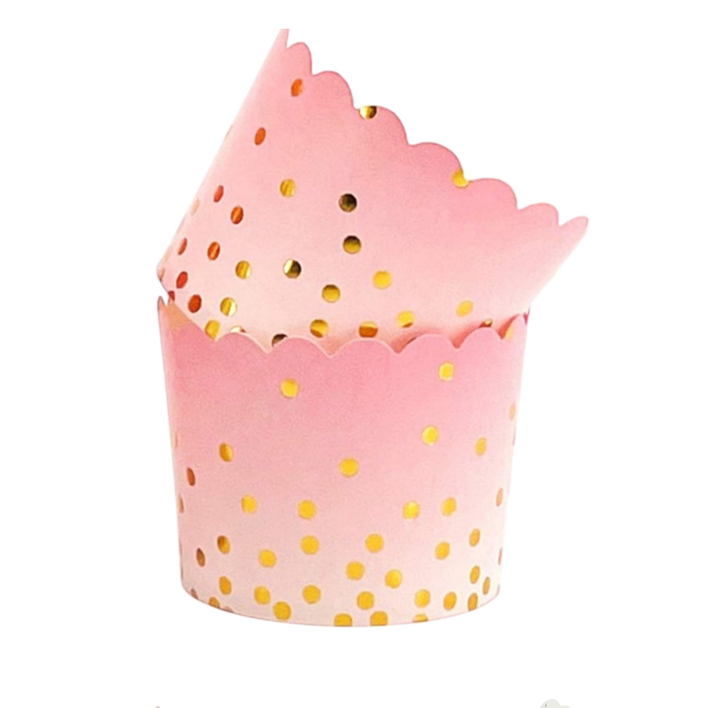 Golden Foil Print Bake And Serve Cupcake Muffin Liners Mold (Pack Of 50 Pcs)