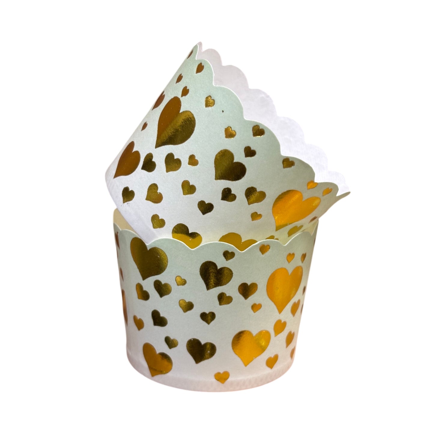 Golden Foil Print Bake And Serve Cupcake Muffin Liners Mold (Pack Of 50 Pcs)