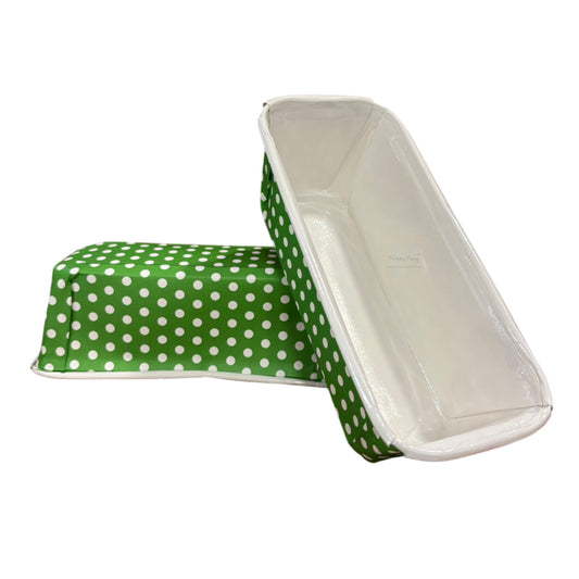 Green Paper Bake and Serve Plumpy Mold Plum Cake Tea Cake Loaf Tray Mold ( Pack Of 10 Pcs )