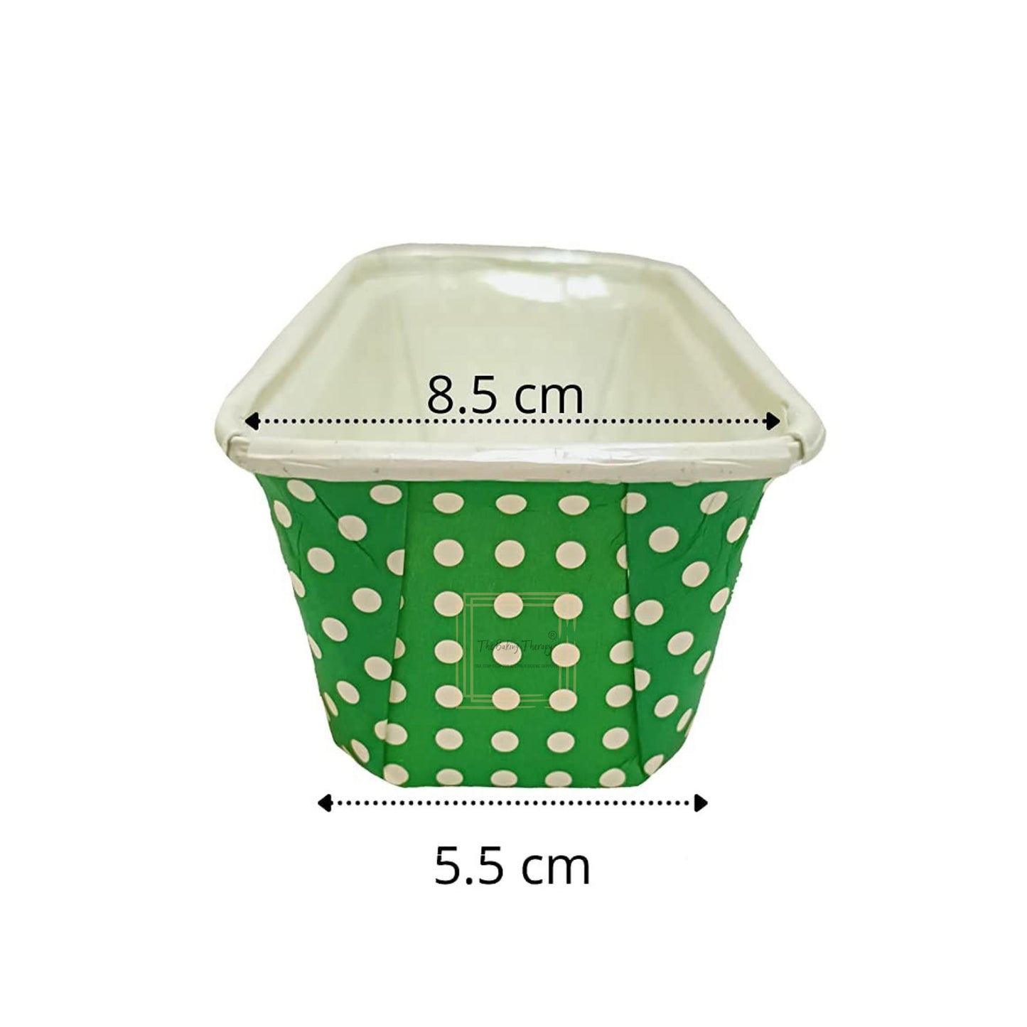 White Print Paper Bake and Serve Plumpy Mold Plum Cake Tea Cake Loaf Tray Mold ( Pack Of 10 Pcs )
