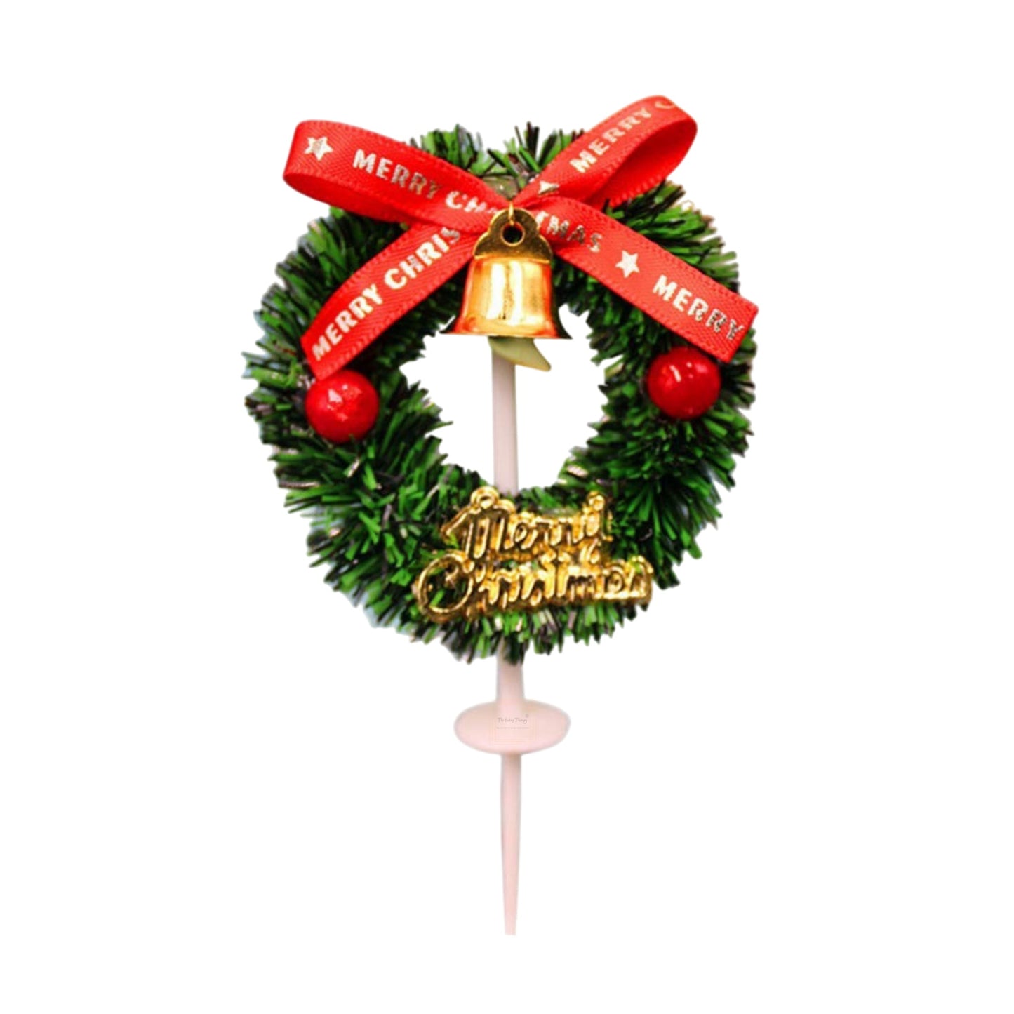 Christmas Mini Wreath Cake Topper