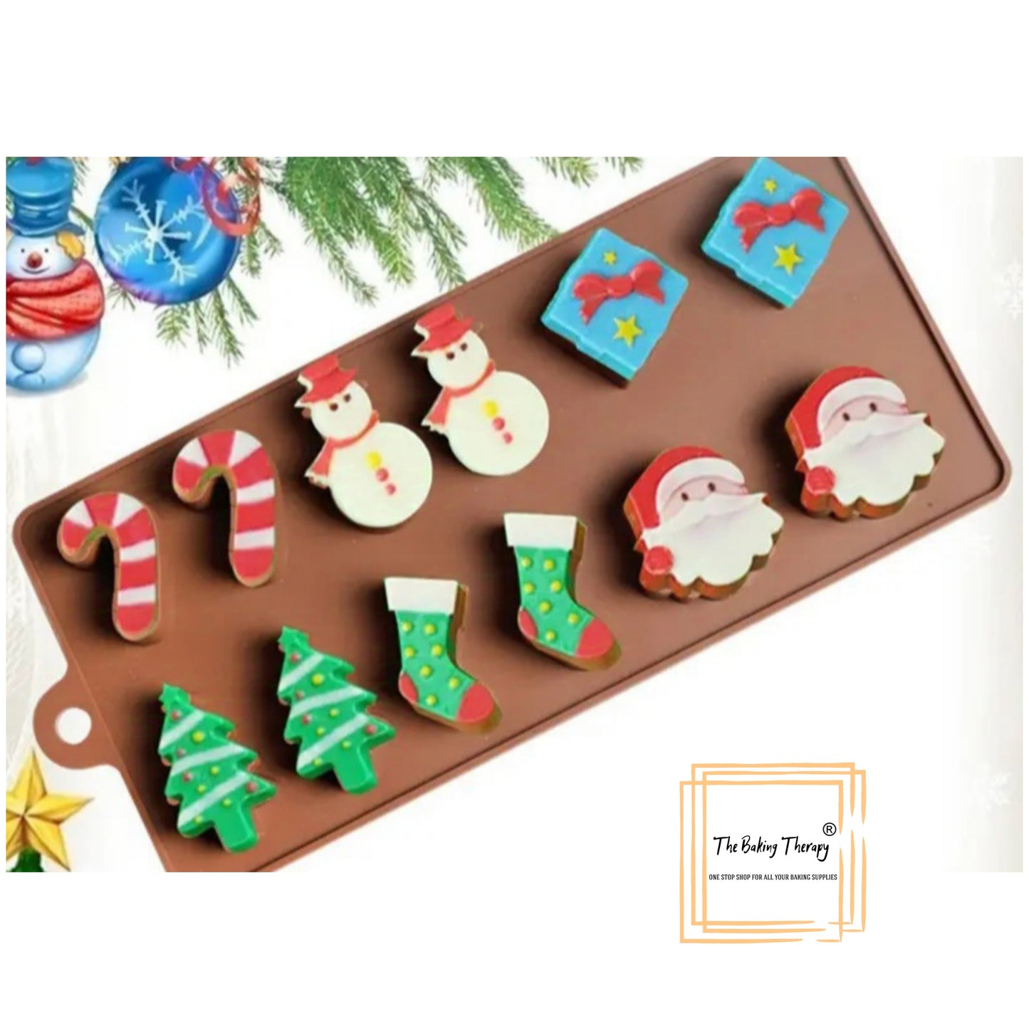 Christmas Celebration Silicone Chocolate Mold