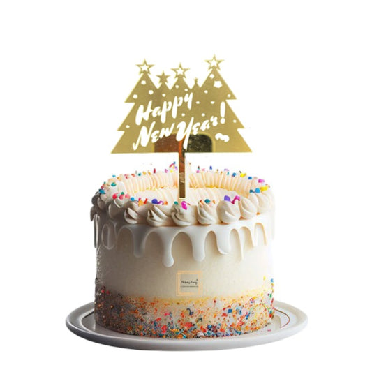Happy New Year Acrylic Cake Topper