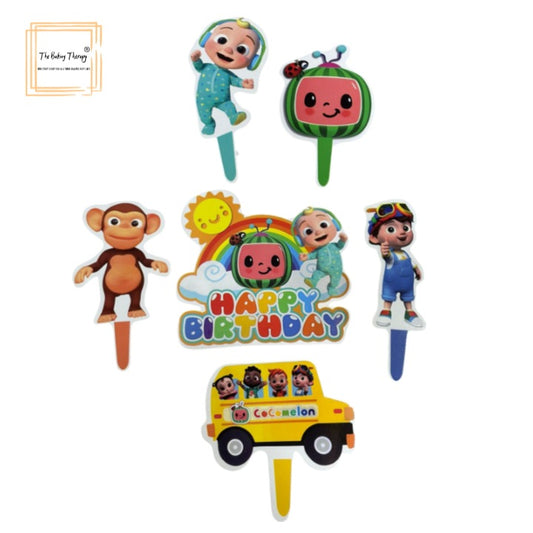 Cocomelon Paper Theme Topper Set