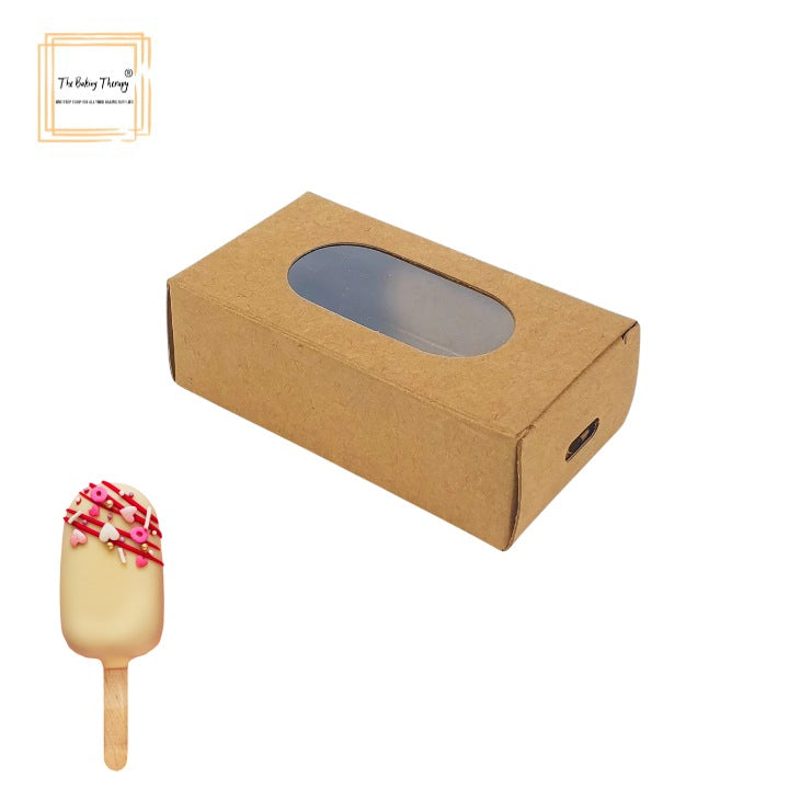 Cakesicle Packing Brown Kraft Boxes ( Pack Of 10 Pcs )