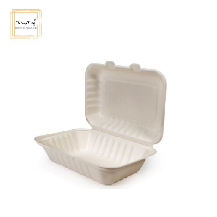 Disposable Carry Food Container 600ml ( Pack Of 10 Pcs )