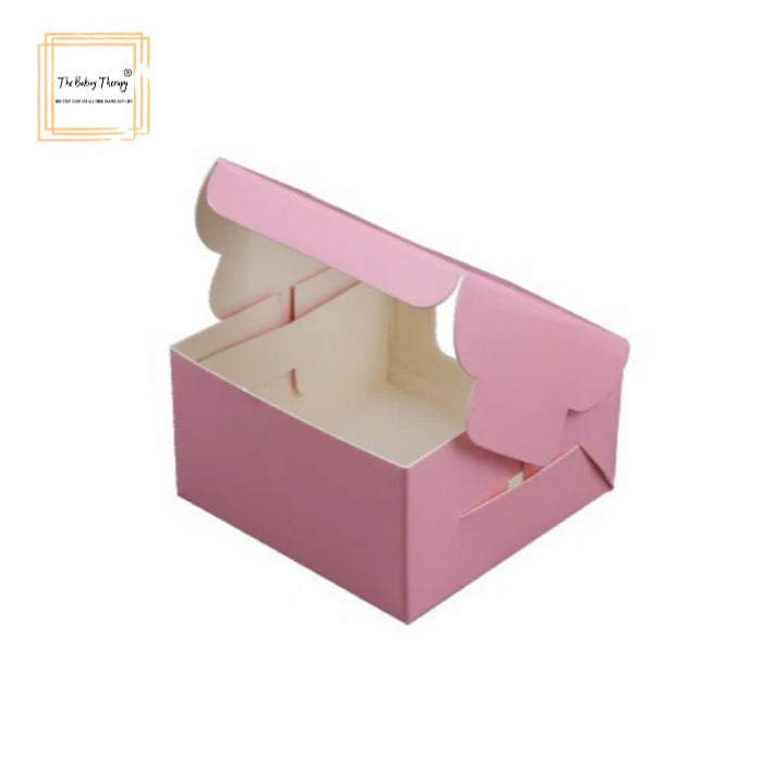 1 Pc Single Brownie Box Pink ( Pack Of 10 Pcs )