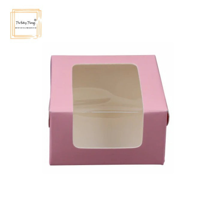 1 Pc Single Brownie Box Pink ( Pack Of 10 Pcs )