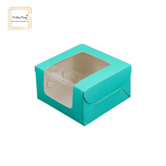 1 Pc Single Brownie Box Green ( Pack Of 10 Pcs )