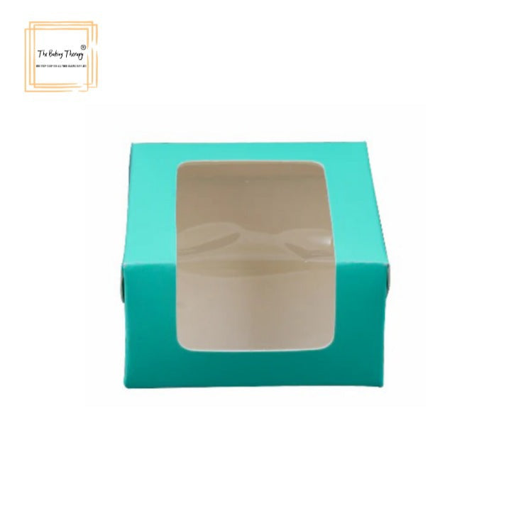 1 Pc Single Brownie Box Green ( Pack Of 10 Pcs )
