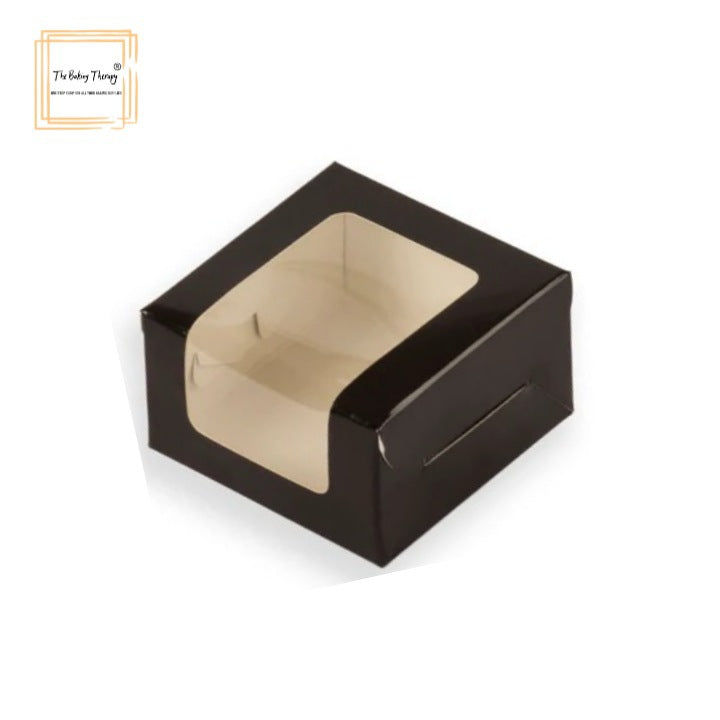 1 Pc Single Brownie Box Black ( Pack Of 10 Pcs )