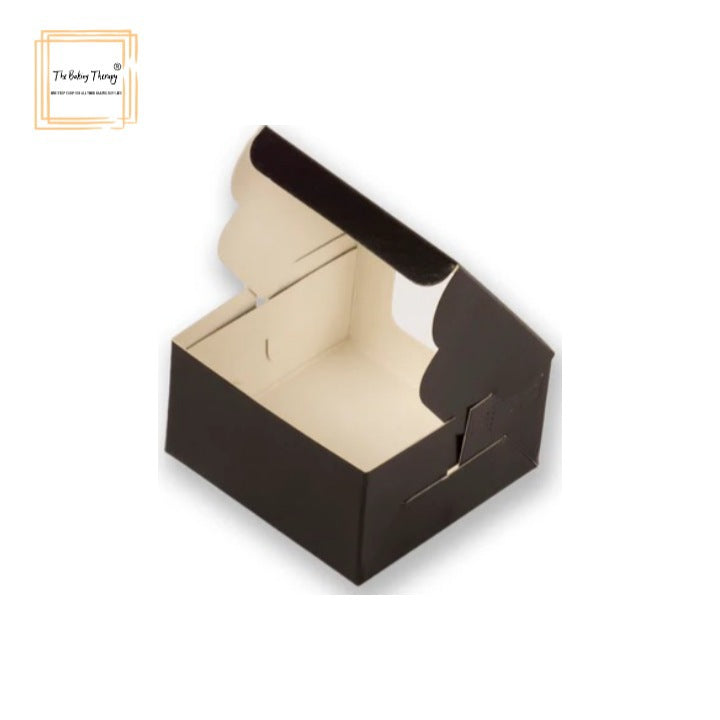 1 Pc Single Brownie Box Black ( Pack Of 10 Pcs )