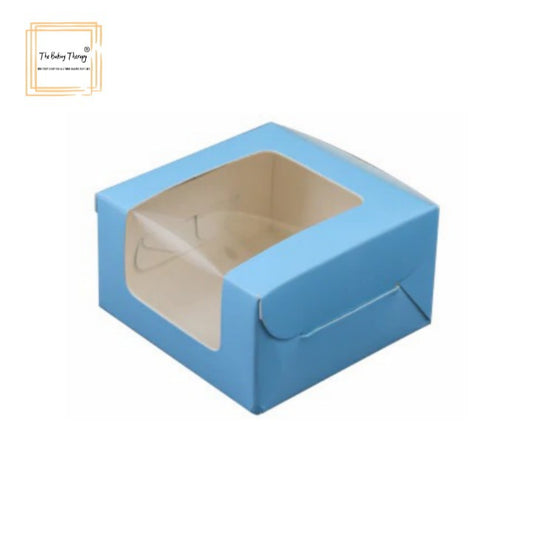 1 Pc Single Brownie Box Blue ( Pack Of 10 Pcs )
