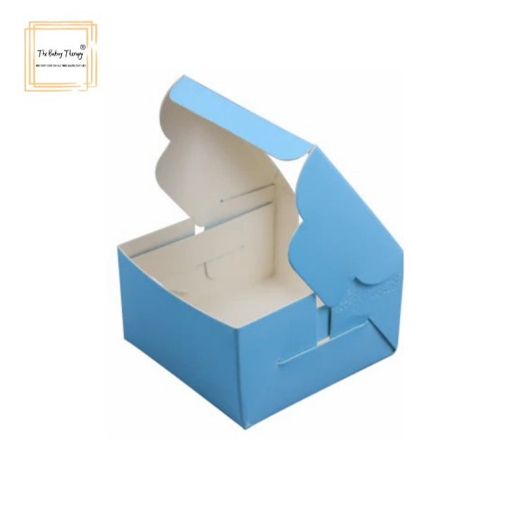 1 Pc Single Brownie Box Blue ( Pack Of 10 Pcs )