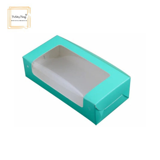 2 Pcs Double Full Window Brownie Box Green ( Pack Of 10 Pcs )