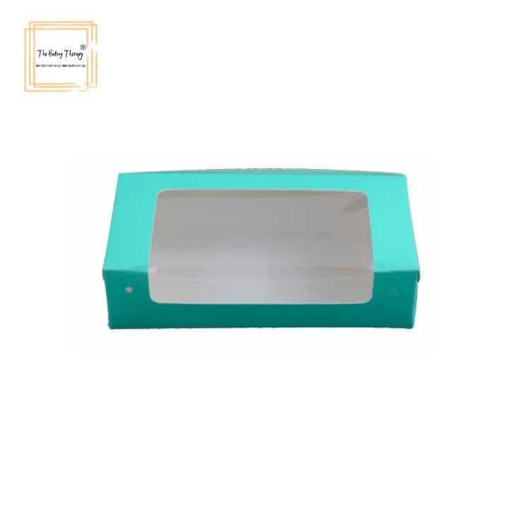 2 Pcs Double Full Window Brownie Box Green ( Pack Of 10 Pcs )