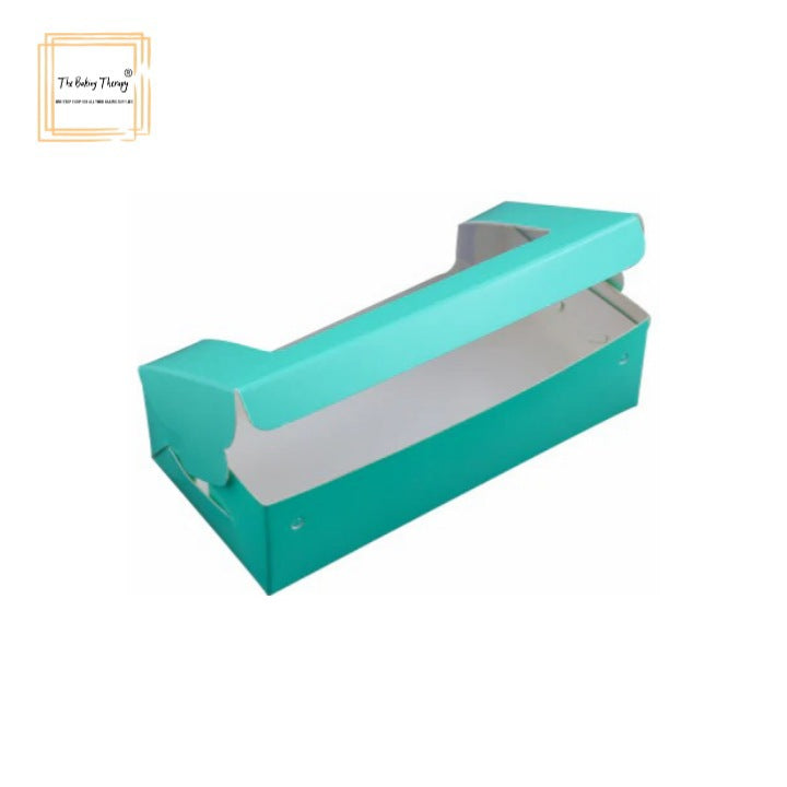 2 Pcs Double Full Window Brownie Box Green ( Pack Of 10 Pcs )