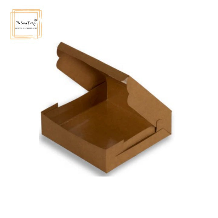 4 Pcs Fore Full Window Brownie Box Brown Kraft ( Pack Of 10 Pcs )